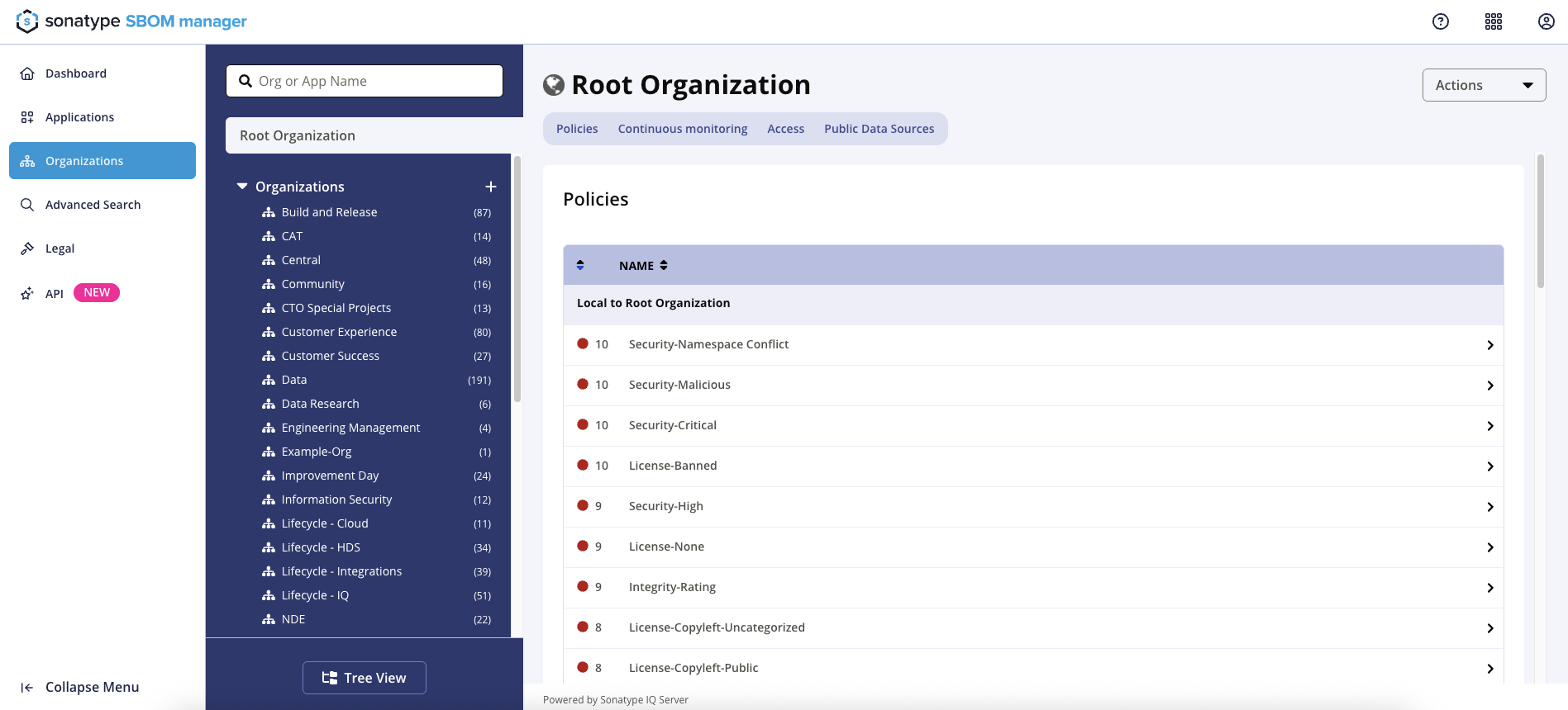 SBOM-organizations-view.png